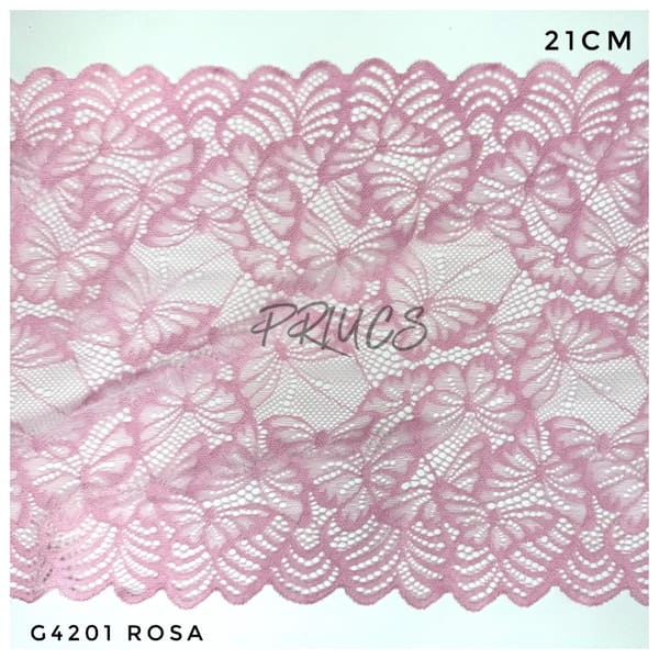 Puntilla ancha G4201 Rosa