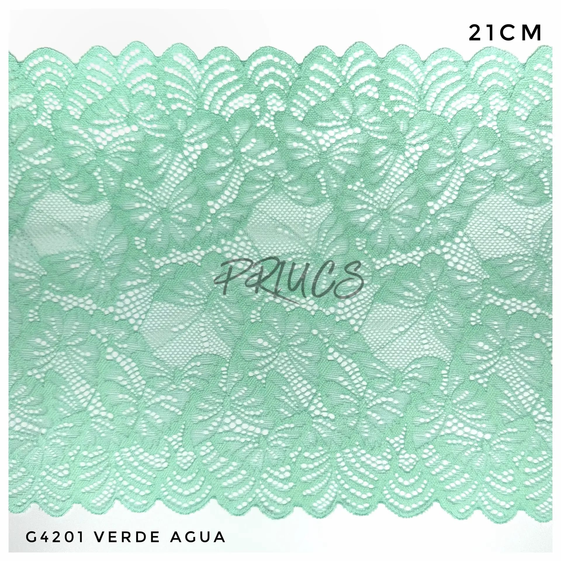 Puntilla ancha G4201 color Verde agua aqua