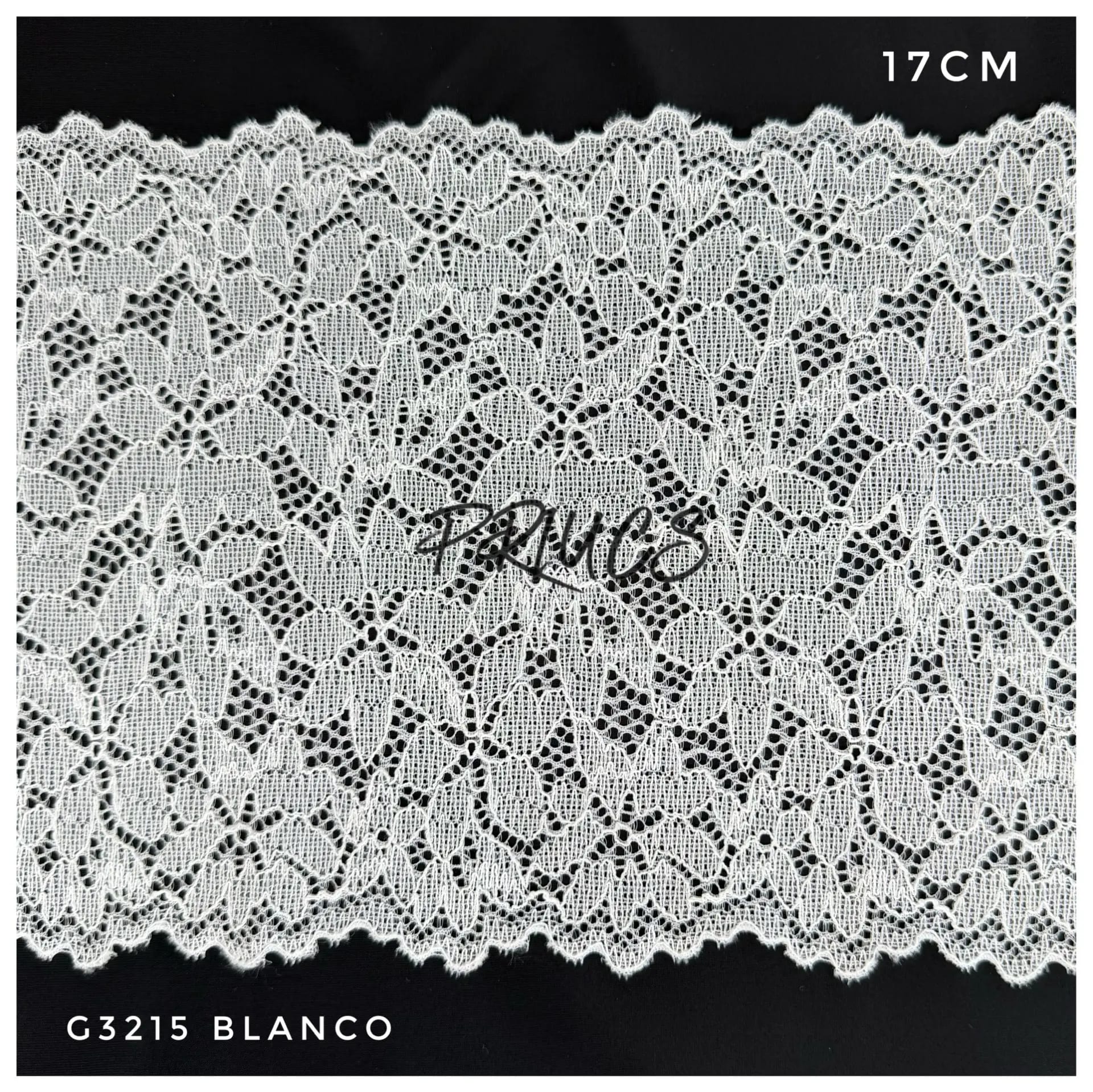 Puntilla ancha G3215 color Blanco