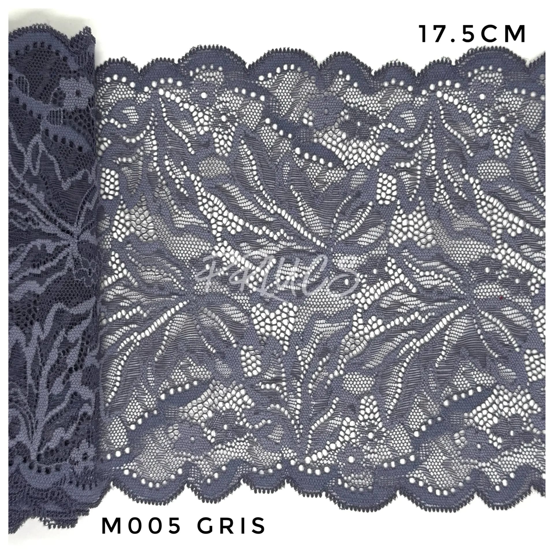 Puntilla ancha M005 color Gris