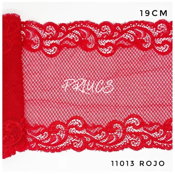 Puntilla ancha 11013 Rojo