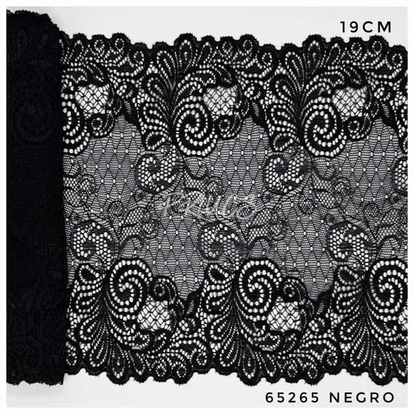 Puntilla ancha 65265 Negro
