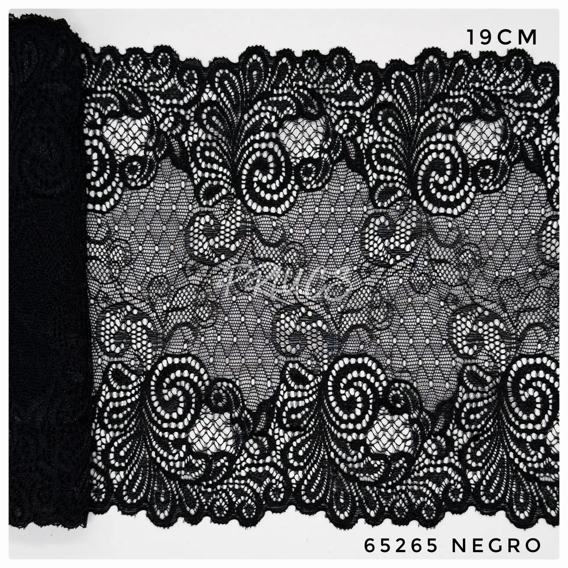 Puntilla ancha 65265 color Negro