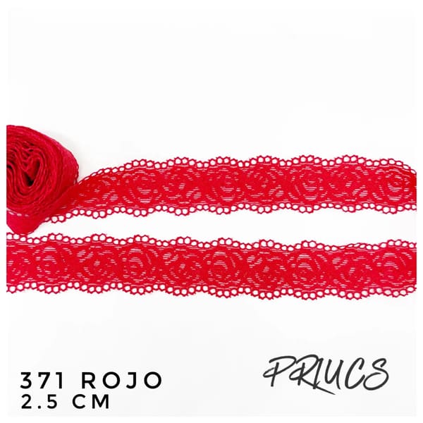 Puntilla angosta 371 Rojo