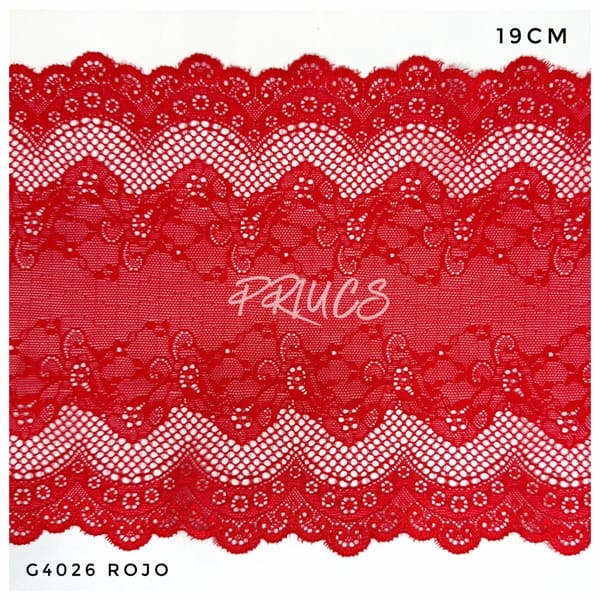 Puntilla ancha G4026 Rojo
