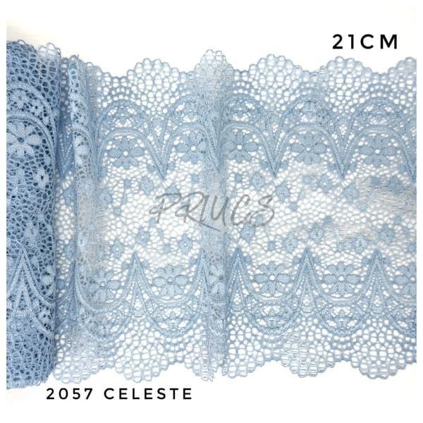 Puntilla ancha 2057 Celeste