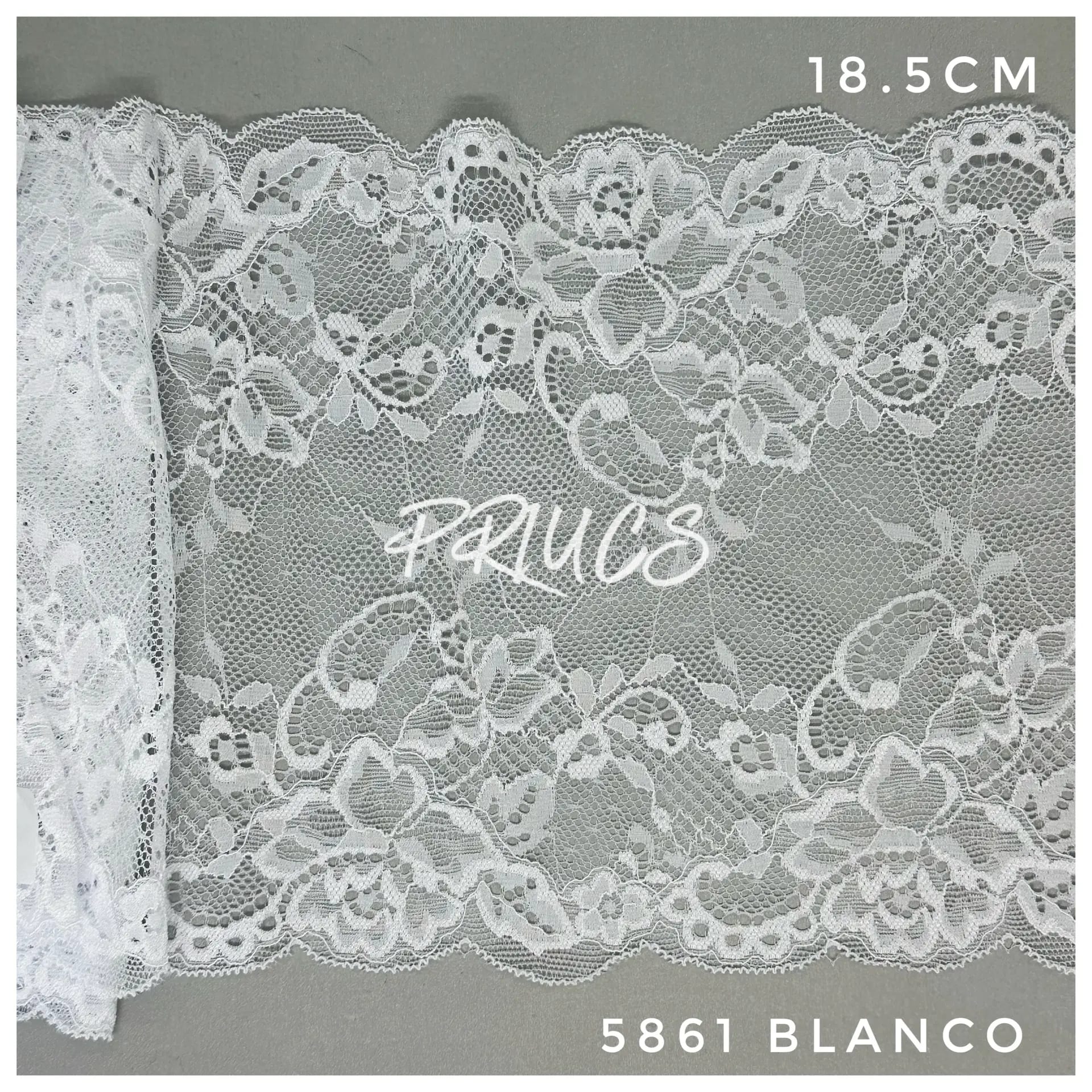 Puntilla ancha 5861 color Blanco