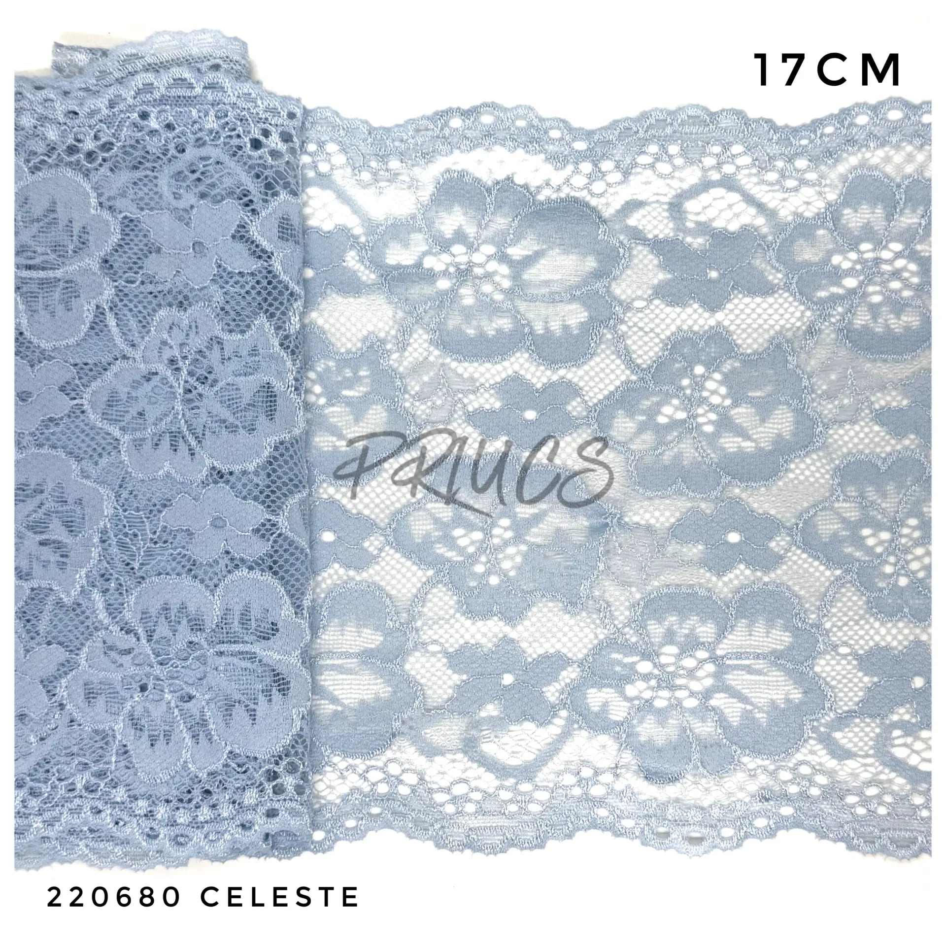 Puntilla ancha 220680 color Celeste