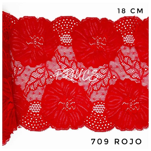 Puntilla ancha 709 Rojo