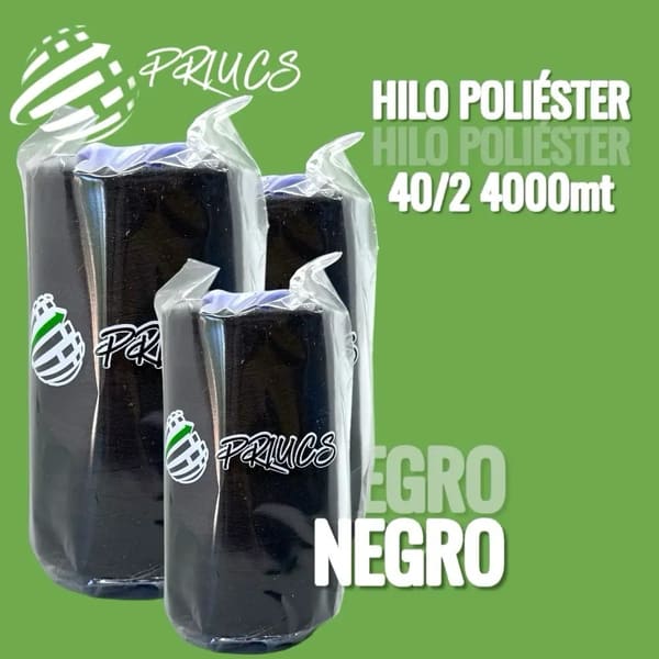 Hilo 40/2 Negro