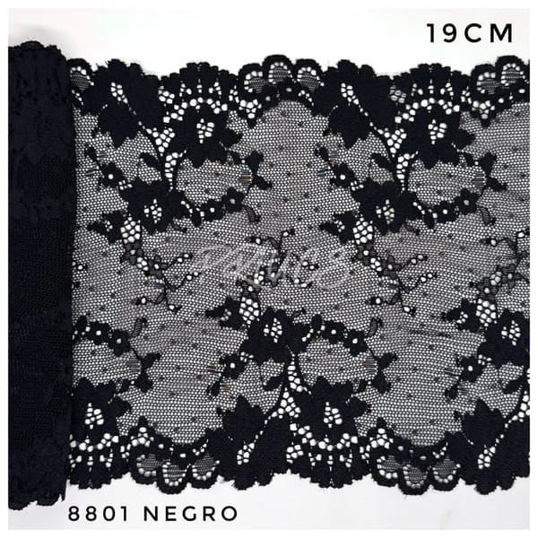 Puntilla ancha 8801 Negro