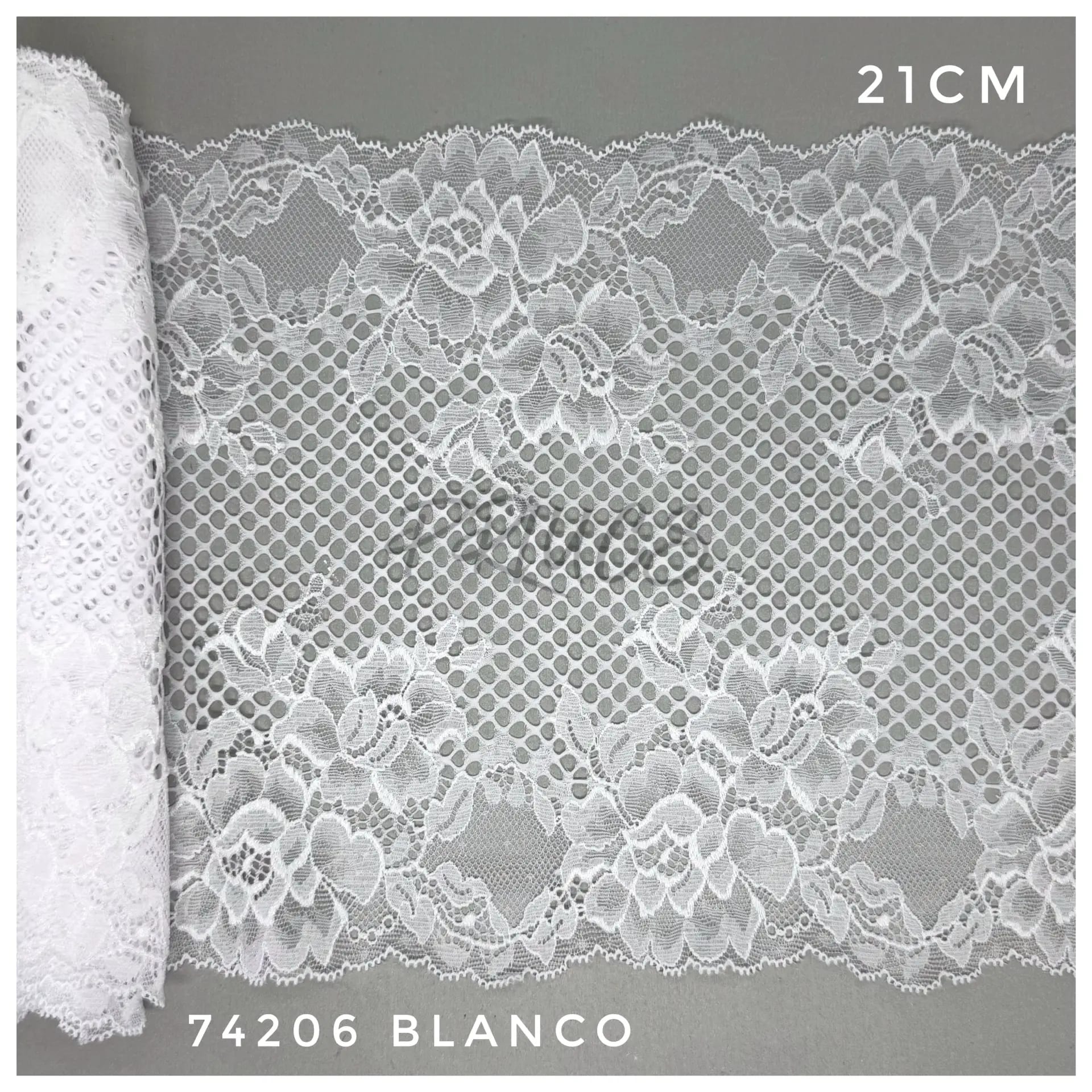 Puntilla ancha 74206 color Blanco