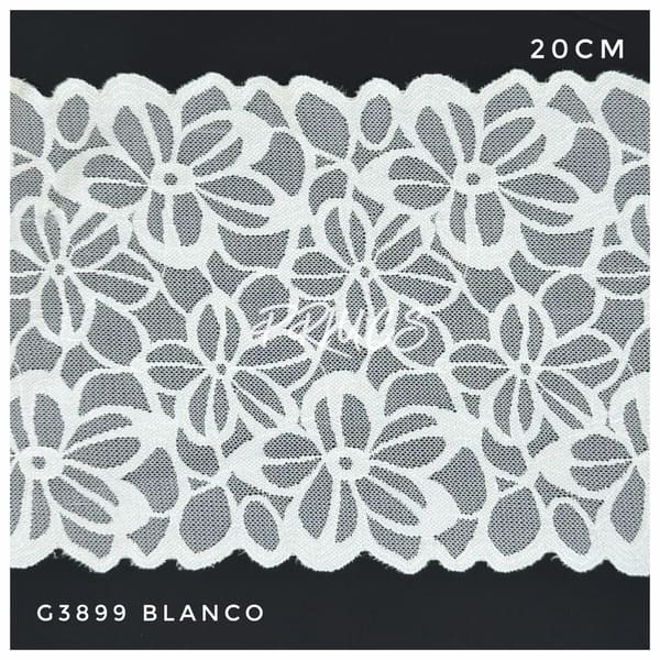 Puntilla ancha G3899 Blanco