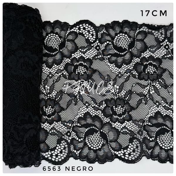Puntilla ancha 6563 Negro