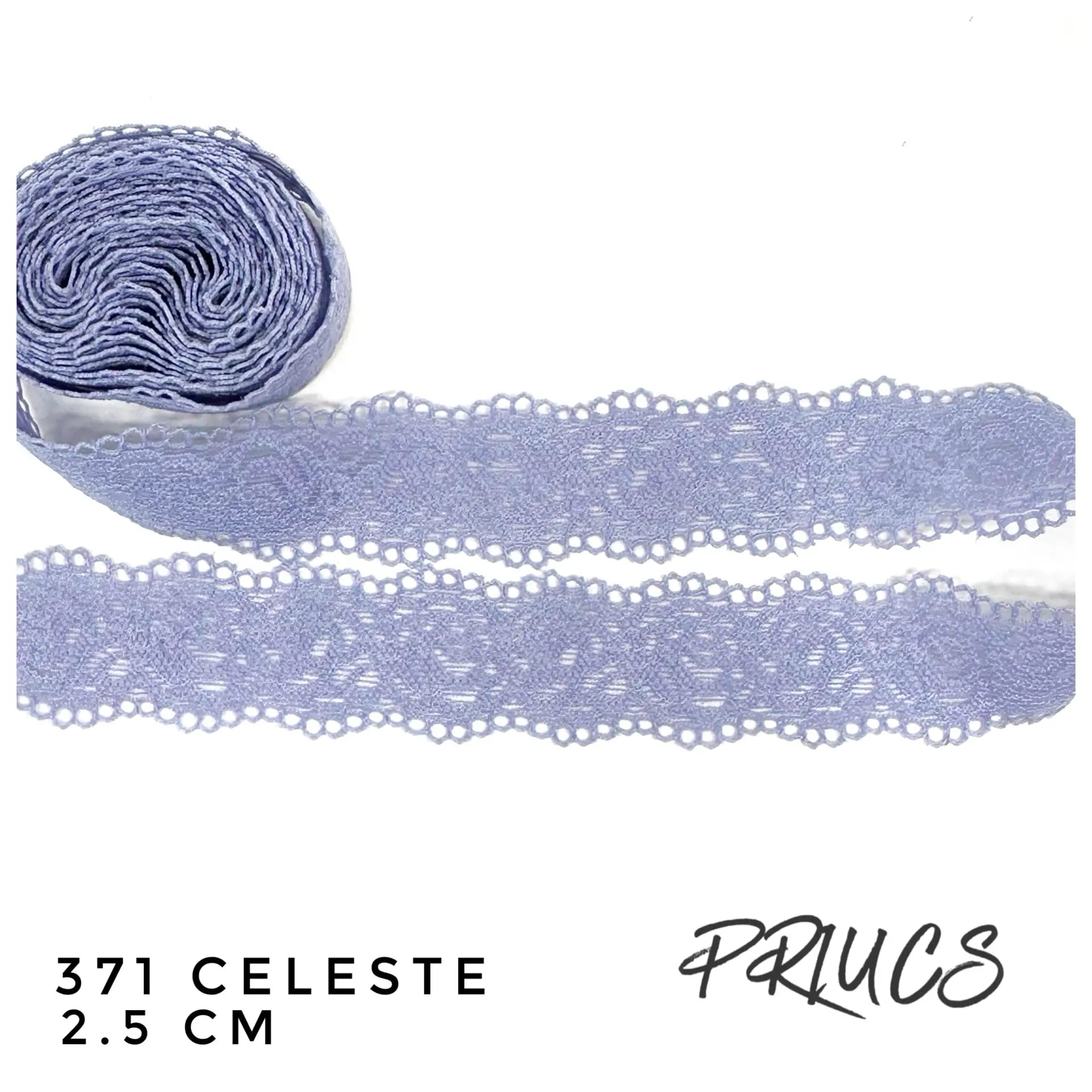 Puntilla angosta 371 color Celeste