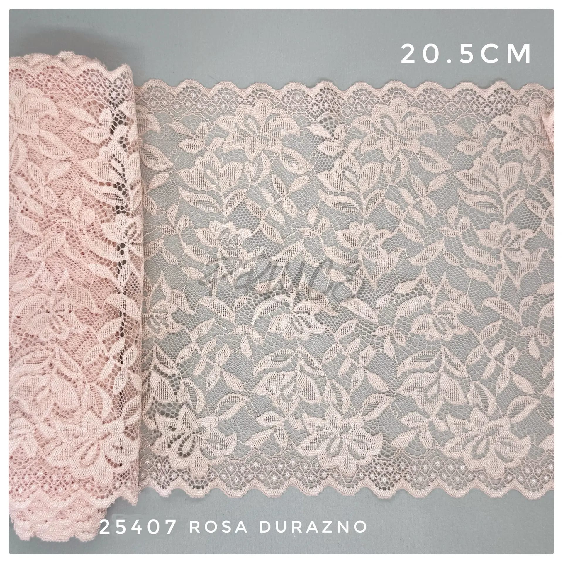 Puntilla ancha 25407 color Rosa durazno
