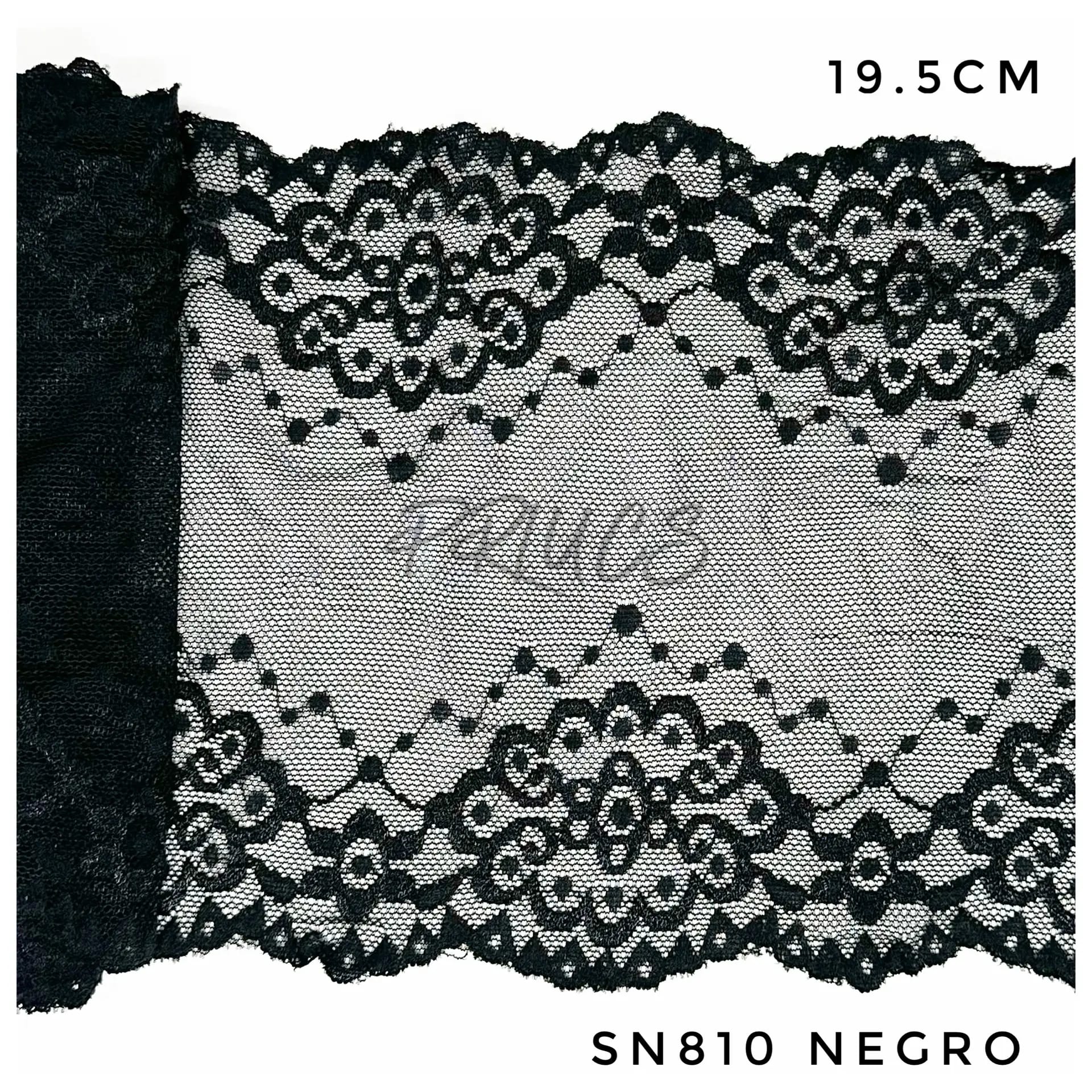 Puntilla ancha SN810 color Negro