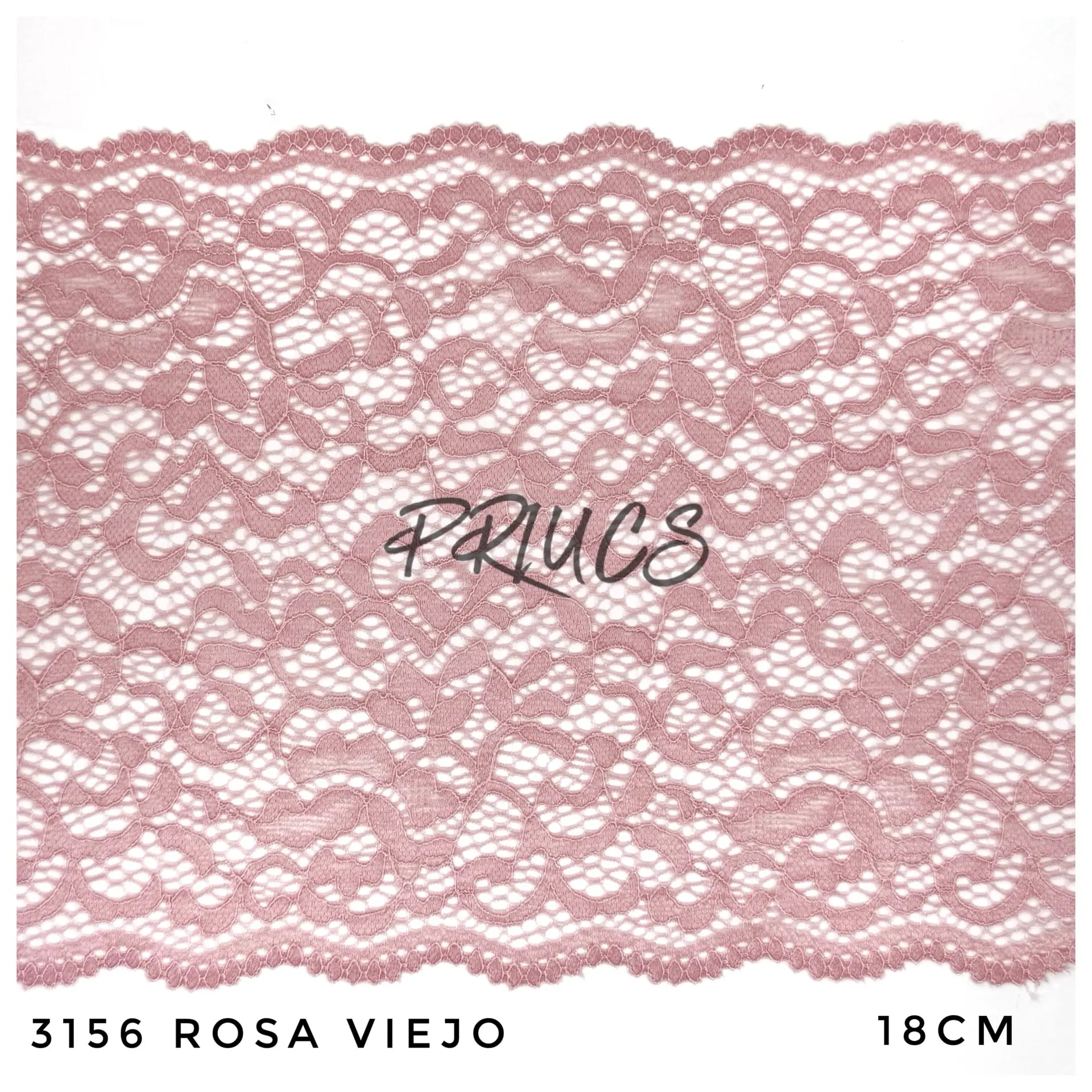 Puntilla ancha 3156 color Rosa viejo