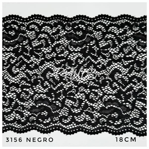 Puntilla ancha 3156 Negro