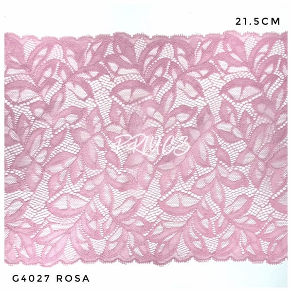 Puntilla ancha G4027 Rosa