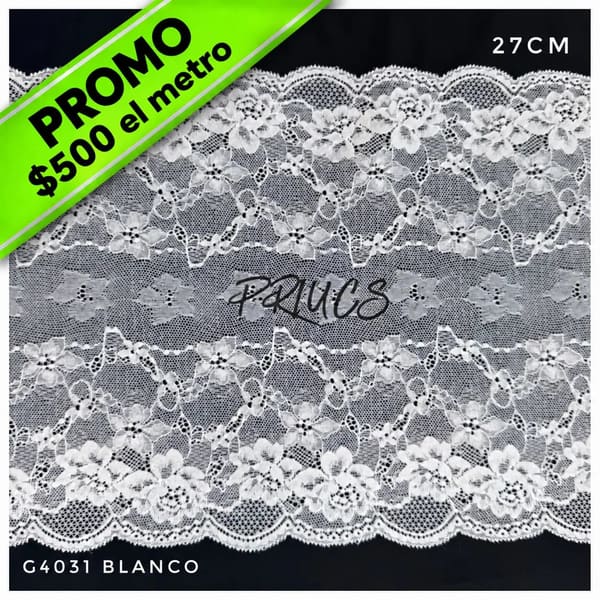Puntilla ancha G4031 Blanco