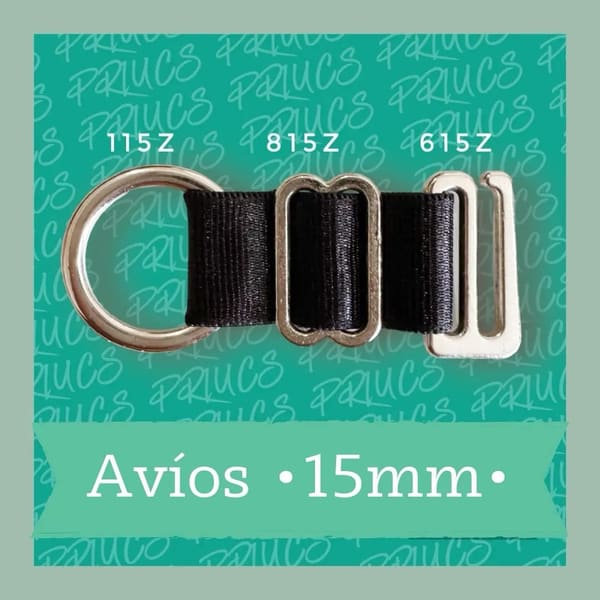 Avíos para lencería 15 mm