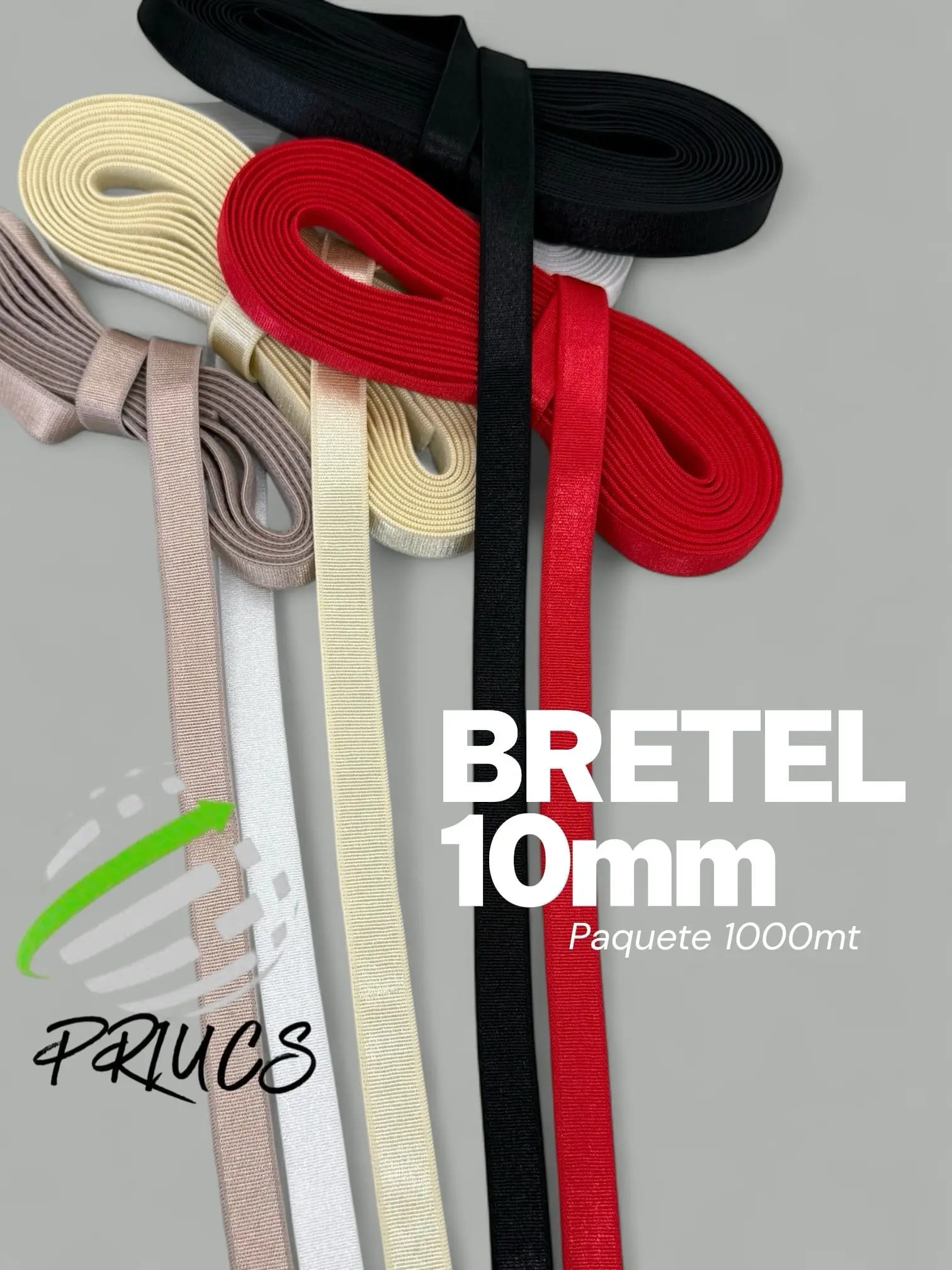 Bretel rasado 10 mm