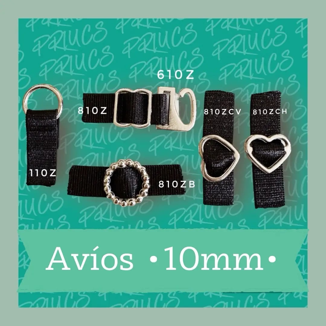 Avíos para lencería 10 mm